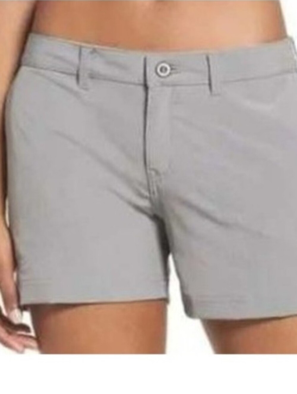 Patagonia Womens Happy Hike Shorts In Light Gray Sz4